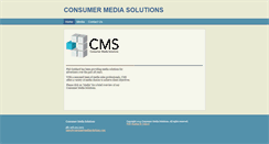 Desktop Screenshot of consumermediasolutions.com